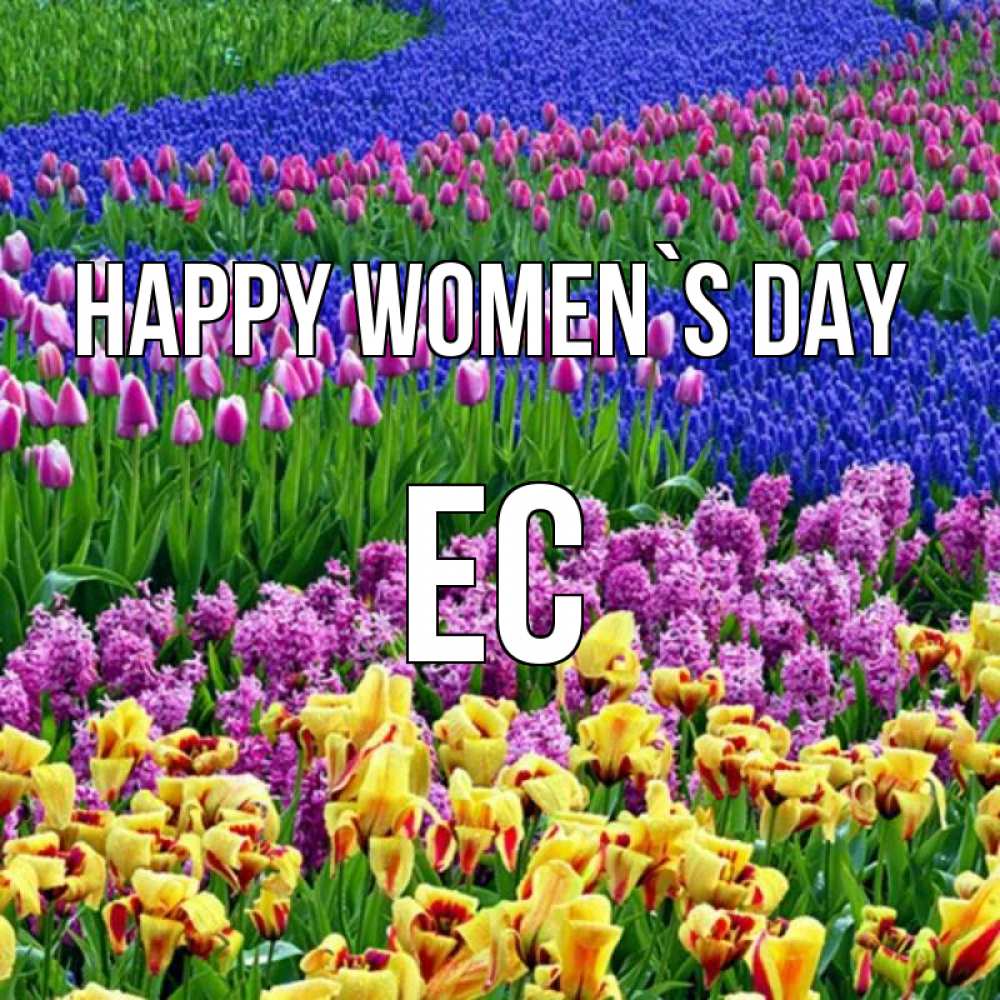 Greetings card с именем, Ес happy women`s day цветы Greetings with text for free download 